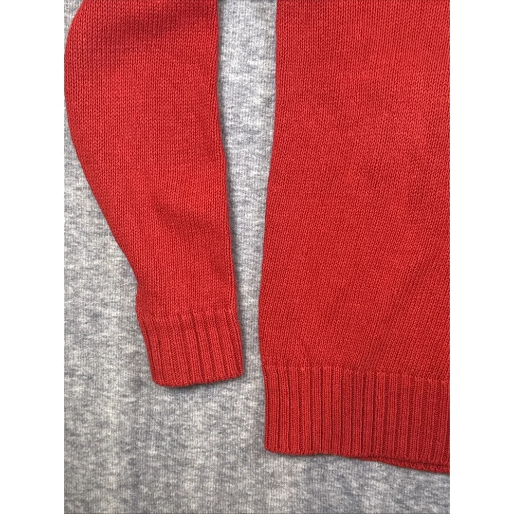 RARE Vintage 90s Polo‎ Ralph Lauren Red Equestrian Horse Knit Sweater Medium